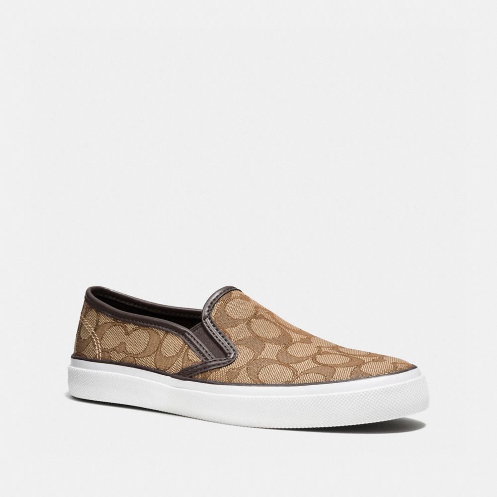 CHRISSY SNEAKER - KHAKI/CHESTNUT - COACH Q7871