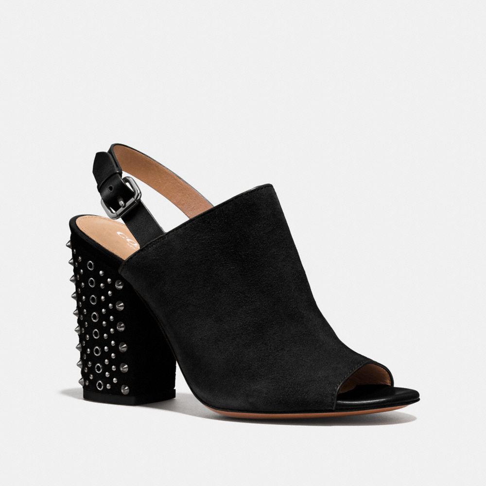 COACH Q8043 DREW HEEL BLACK/BLACK