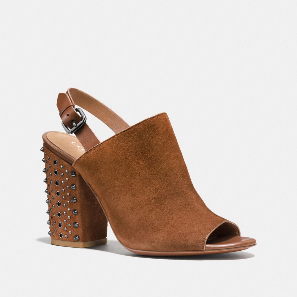 COACH DREW HEEL - SADDLE/SADDLE - q8043