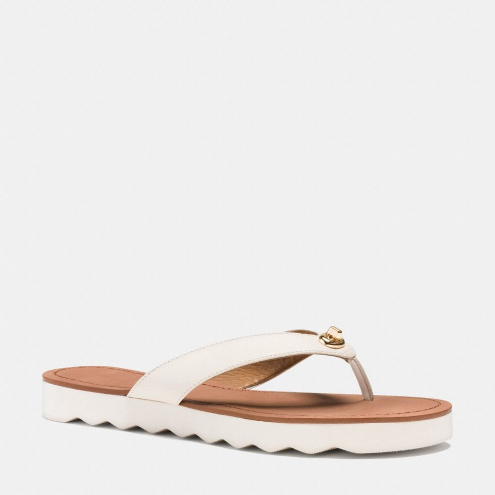 COACH Q8089 SHELLY SANDAL CHALK COACH NEW ARRIVALS