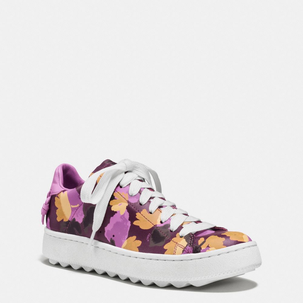 C101 LOW TOP SNEAKER - q8097 - PLUM/WILDFLOWER