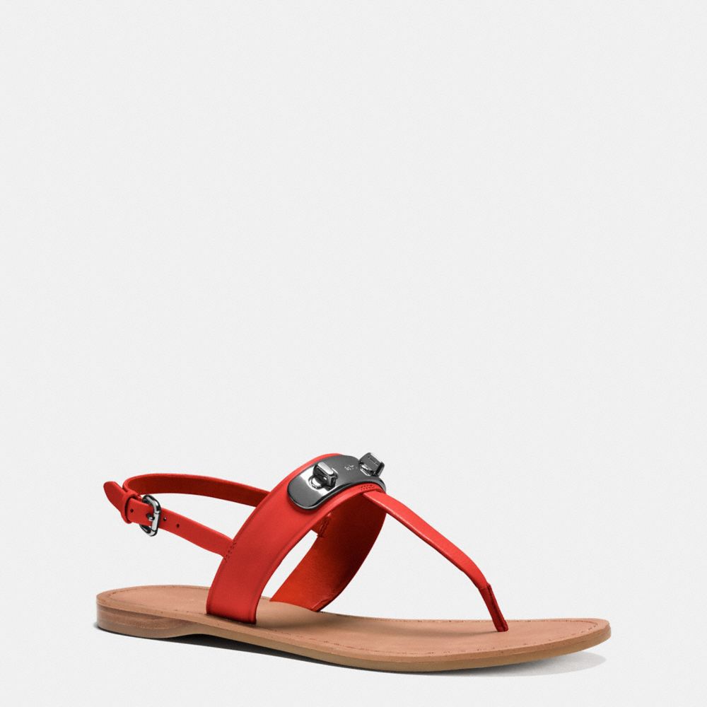 GRACIE SWAGGER SANDAL - CARMINE - COACH Q8100