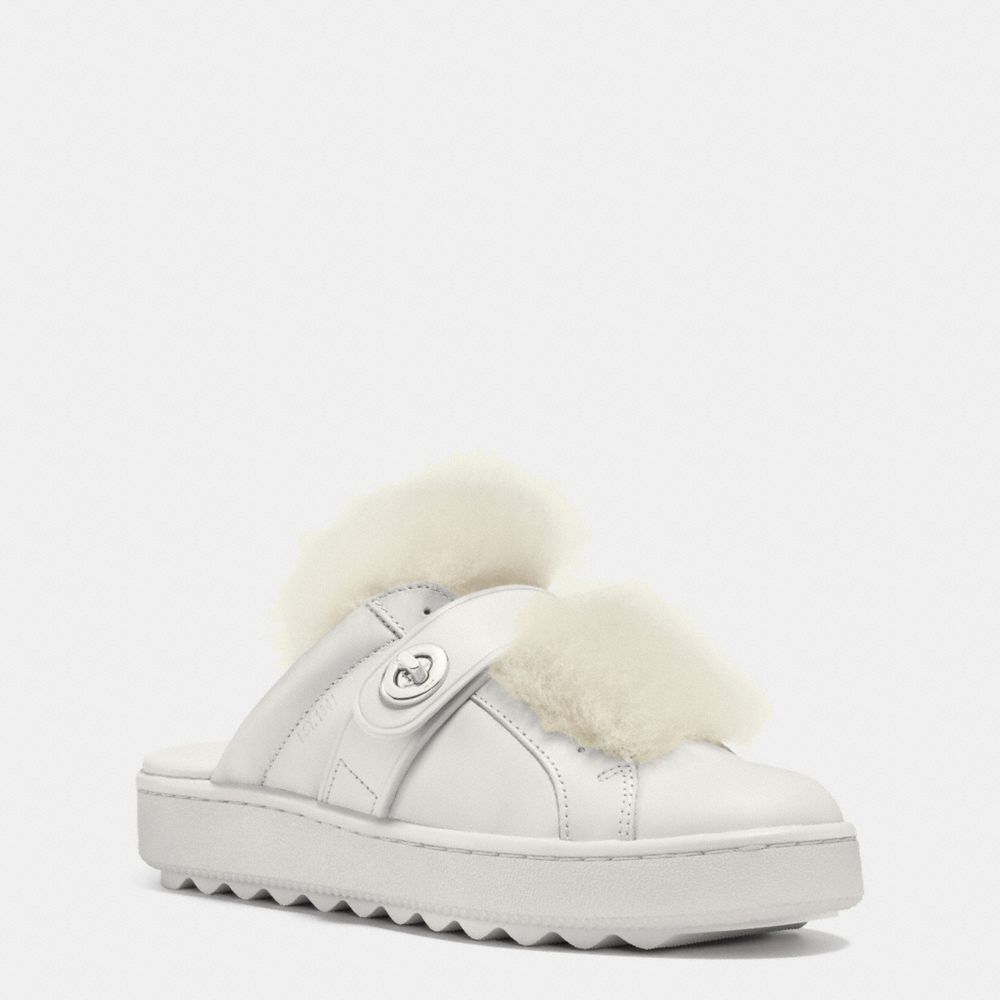 LO TOP SLIDE SNEAKER - q8117 - PALE WHITE/NATURAL