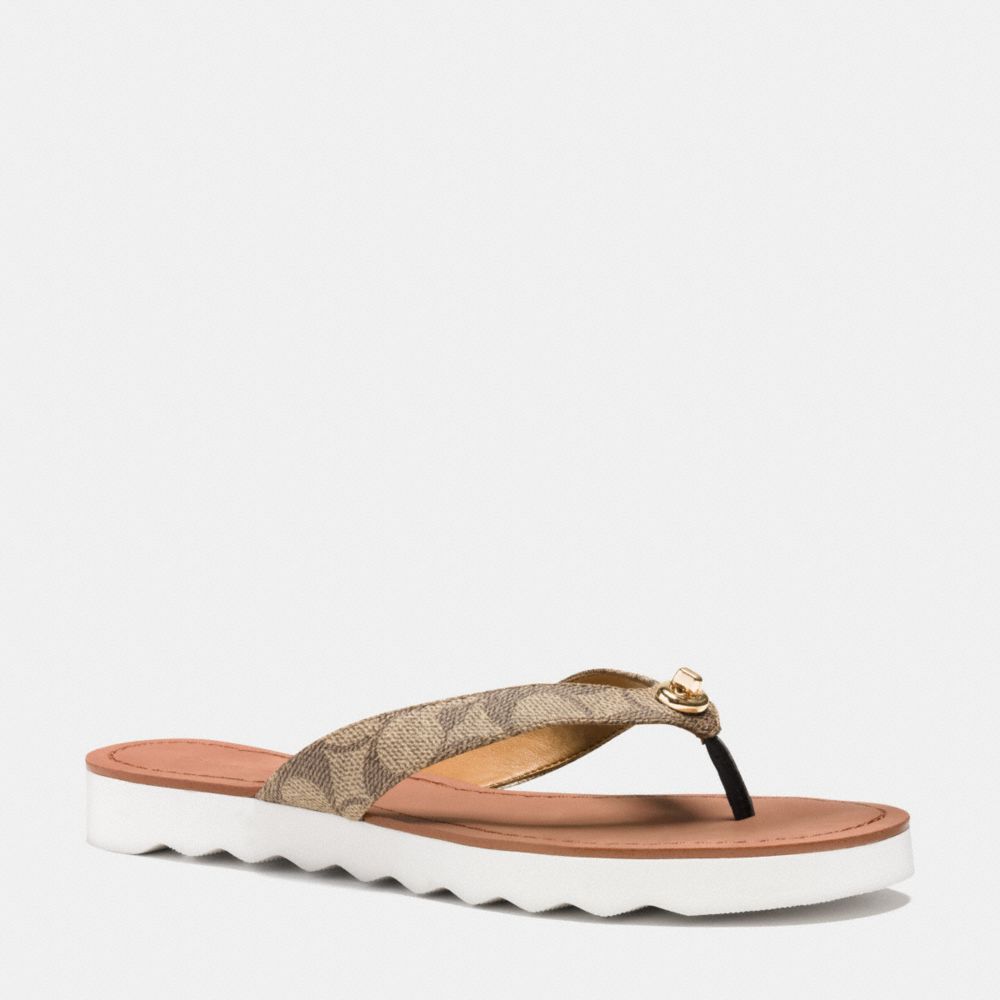 Coach best sale shelly sandals