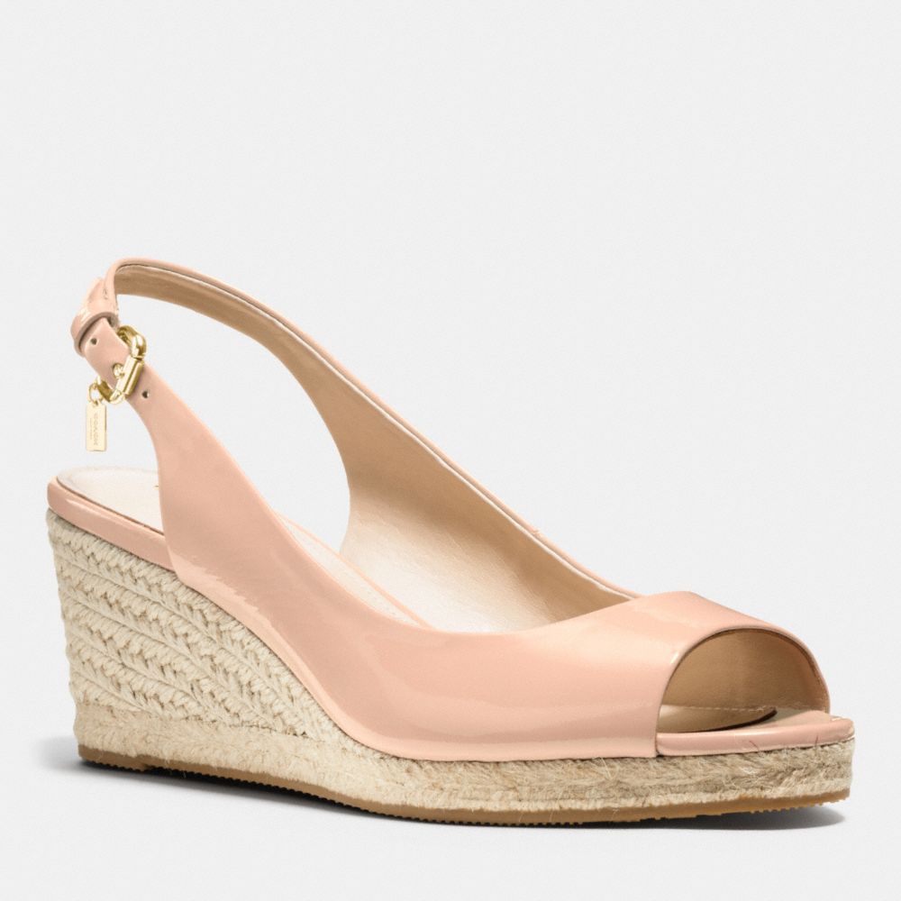 HARMONY ESPADRILLE WEDGE - q8154 - PEACH ROSE