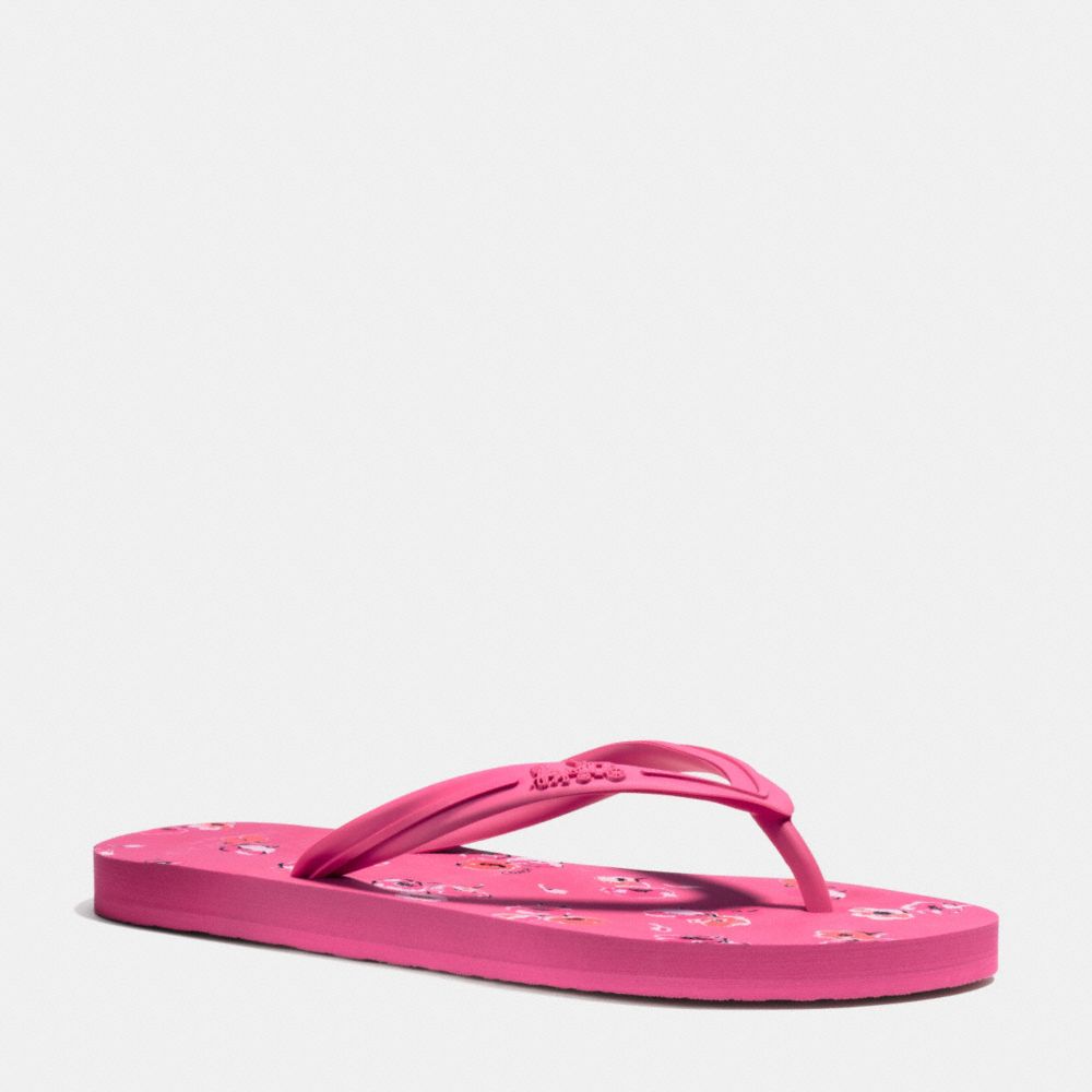 COACH q8159 CLEMENTINE SANDAL DAHLIA/DAHLIA