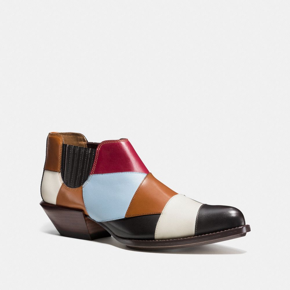 COACH Q8173 PATCHWORK BANDIT SHOE HICKORY/TAWNY-MULTI