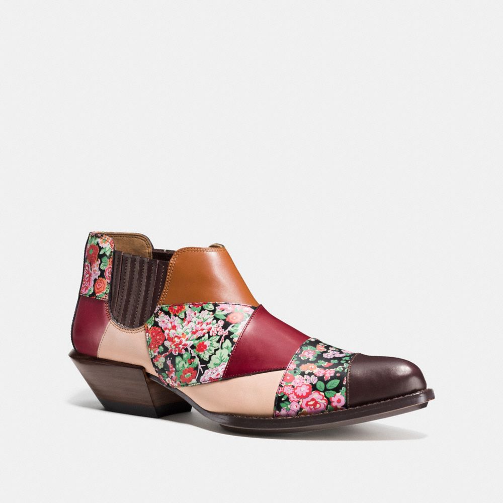 COACH Q8180 - PATCHWORK BANDIT SHOE HICKORY/BRICK MULTI