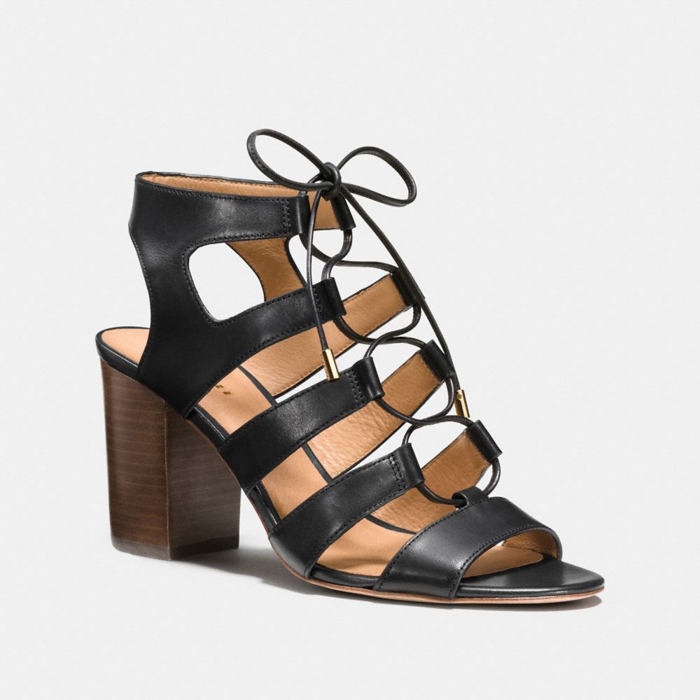 COACH LARISSA HEEL - BLACK - q8266