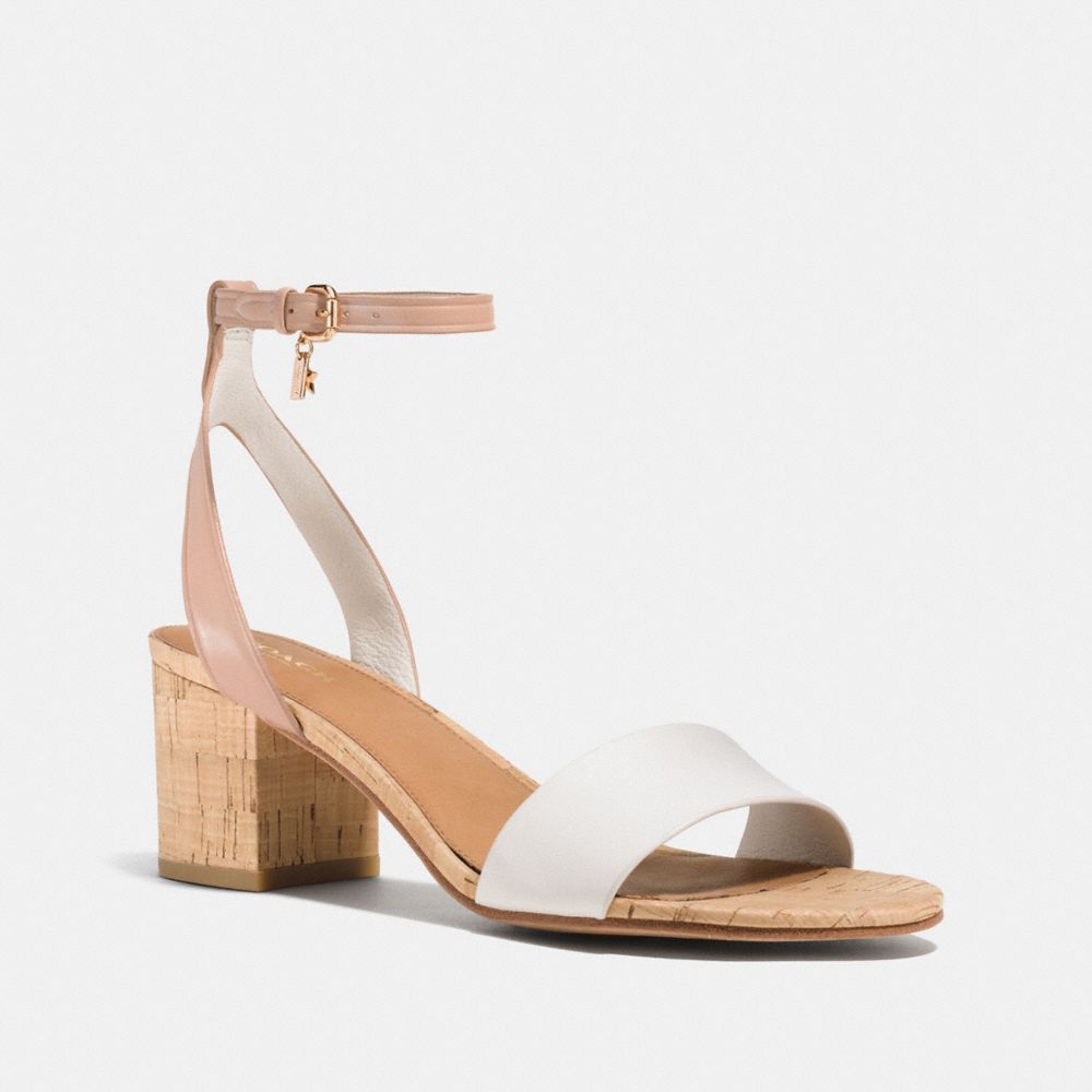 COACH THOMPSON HEEL - CHALK/BEECHWOOD - q8331