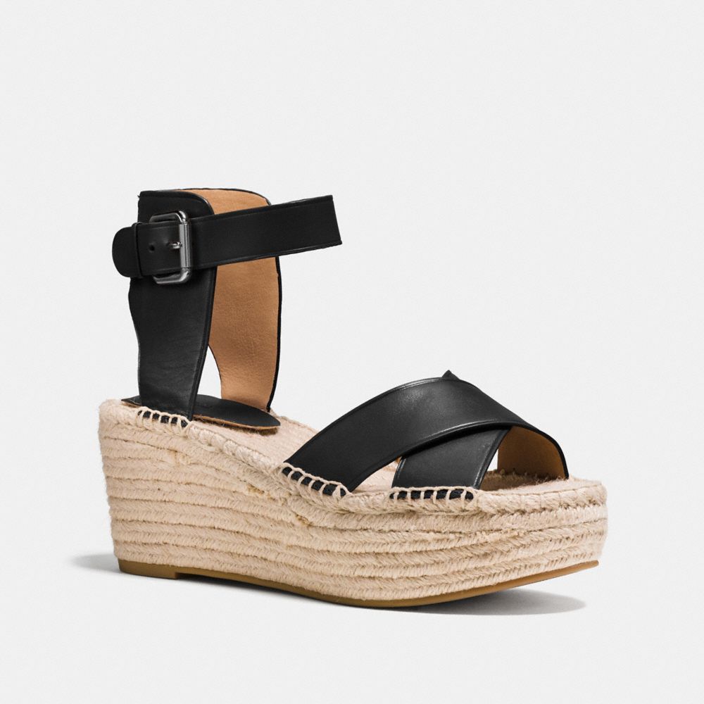 PRIMROSE WEDGE - q8421 - BLACK