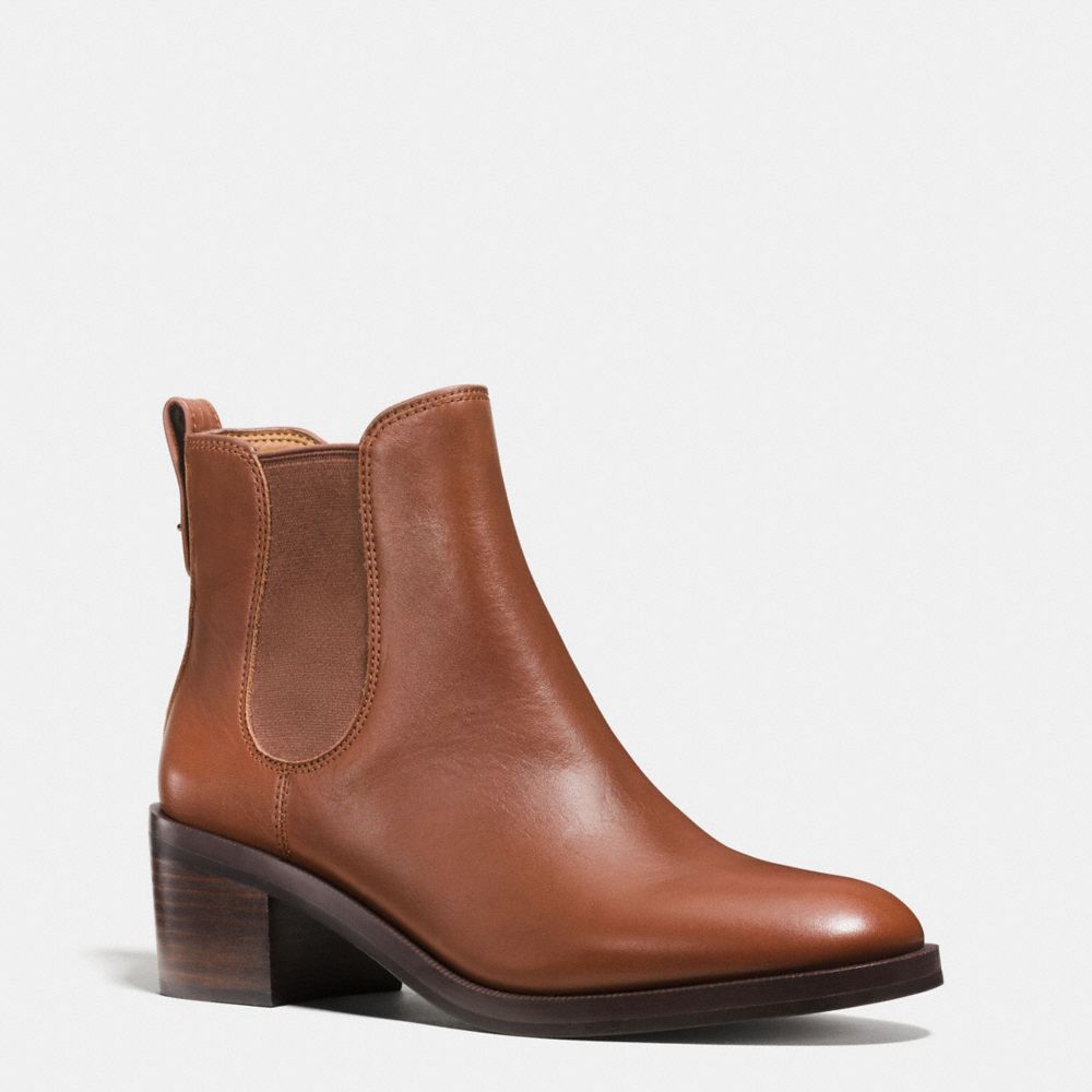 CLINTON BOOTIE - DARK SADDLE - COACH Q8687