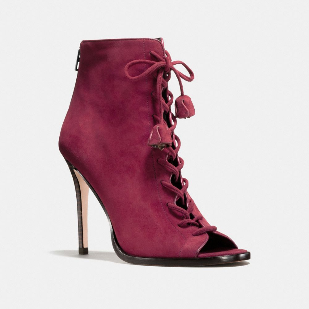 COACH q8696 LENA HEEL BURGUNDY