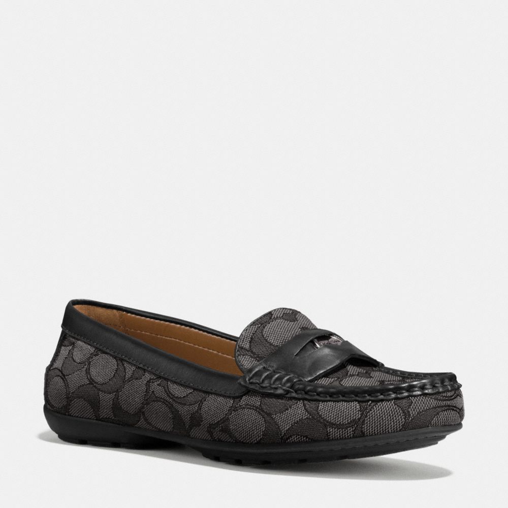 COACH PENNY LOAFER - q8786 - BLACK SMOKE/BLACK