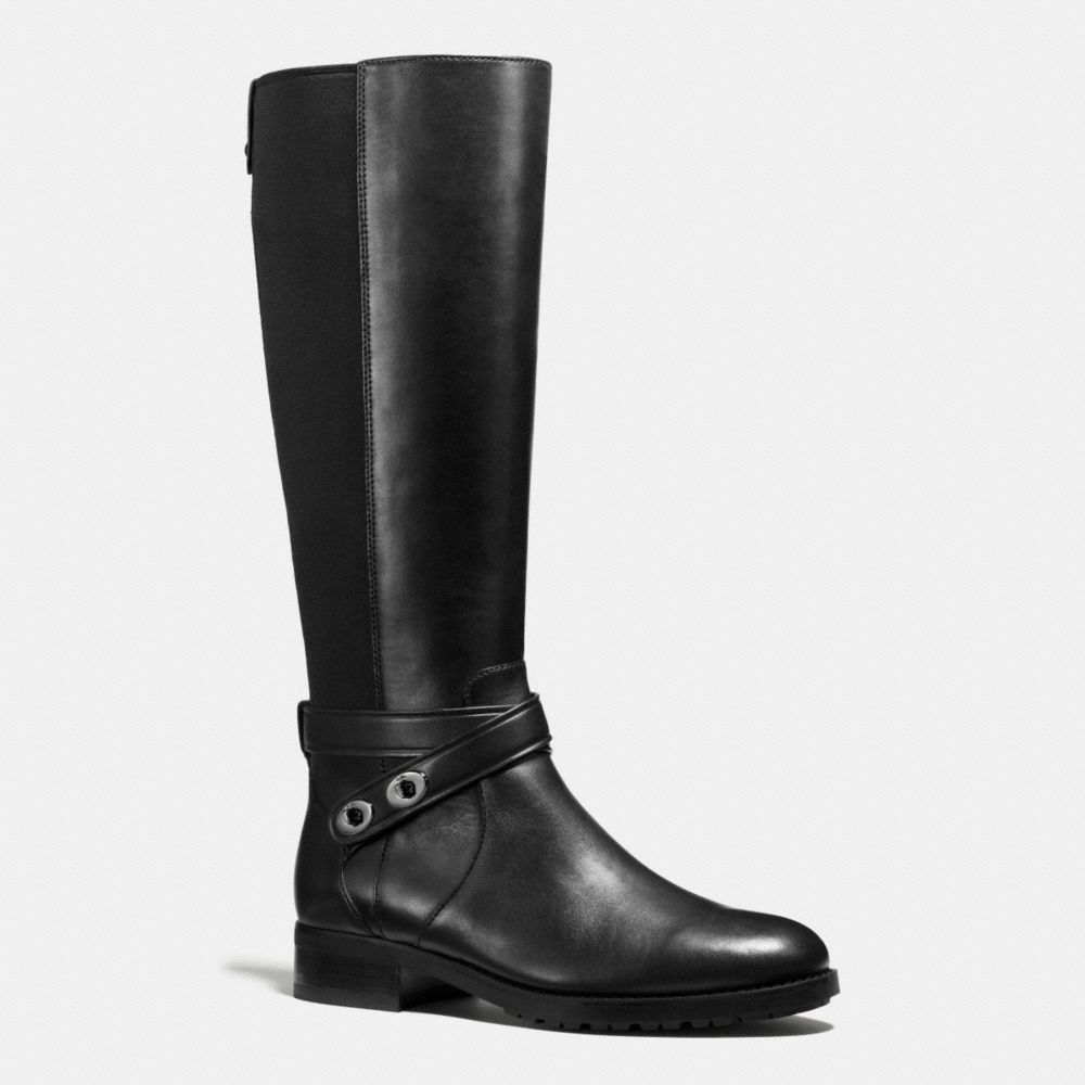 COACH Q8818 ESSEX BOOT BLACK/BLACK