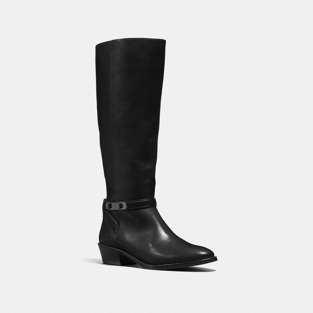 COACH Q8832 CAROLINE SWAGGER BOOT BLACK