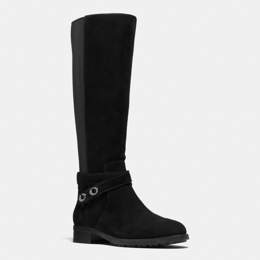 COACH q8905 ESSEX BOOT BLACK/BLACK