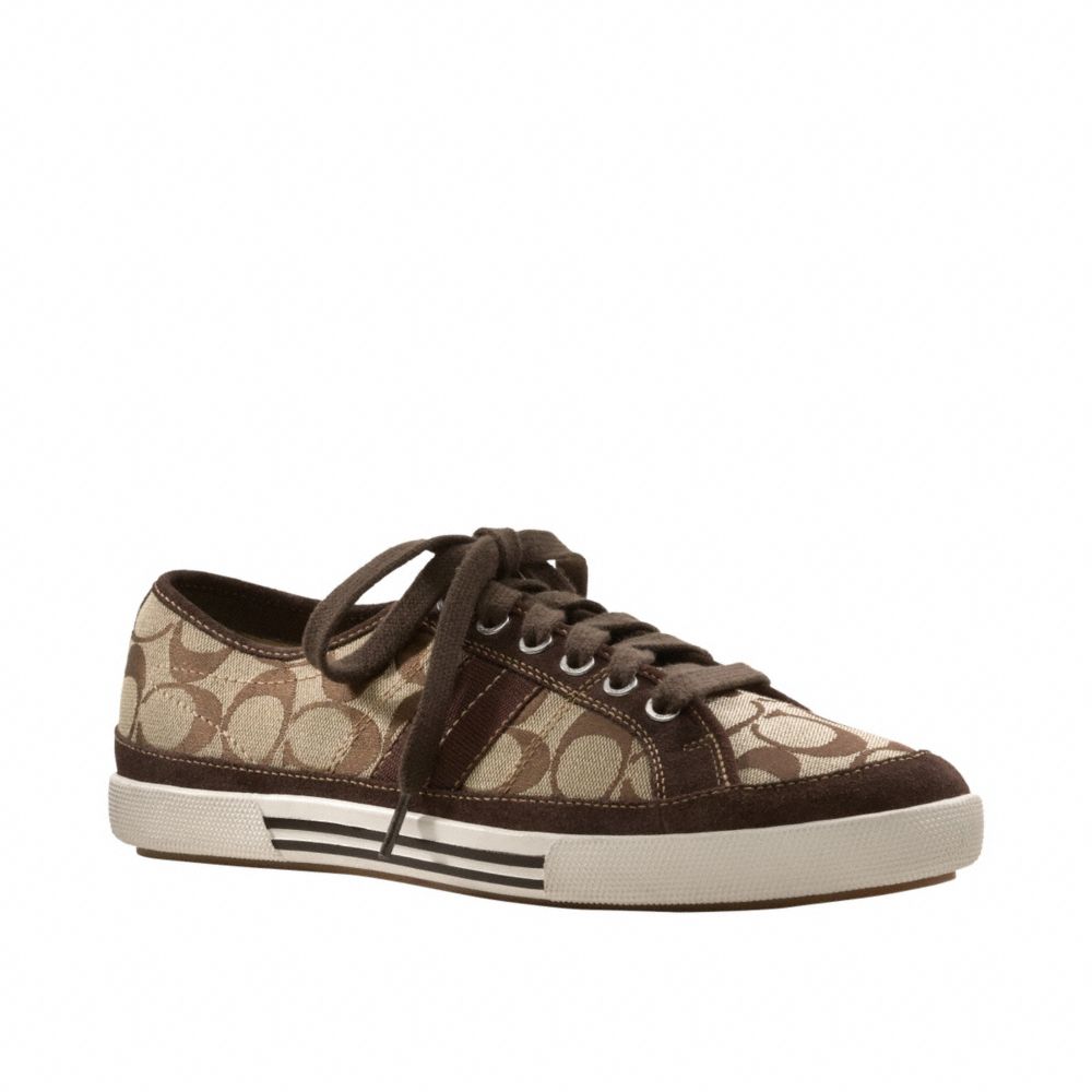 COACH Q900 - BRAD SNEAKER - KHAKI/CHESTNUT | COACH CLEARANCE