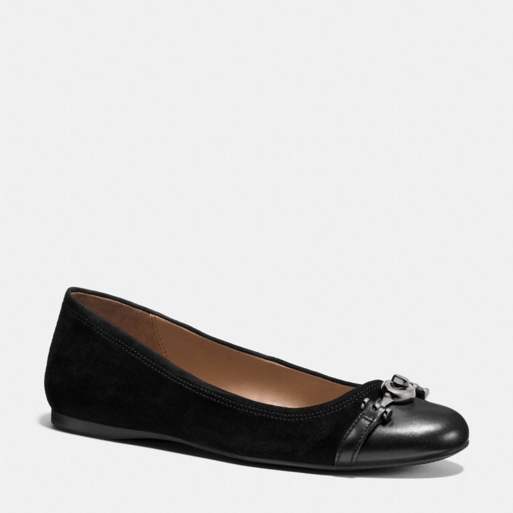 COACH Q9092 Leila Flat BLACK/BLACK