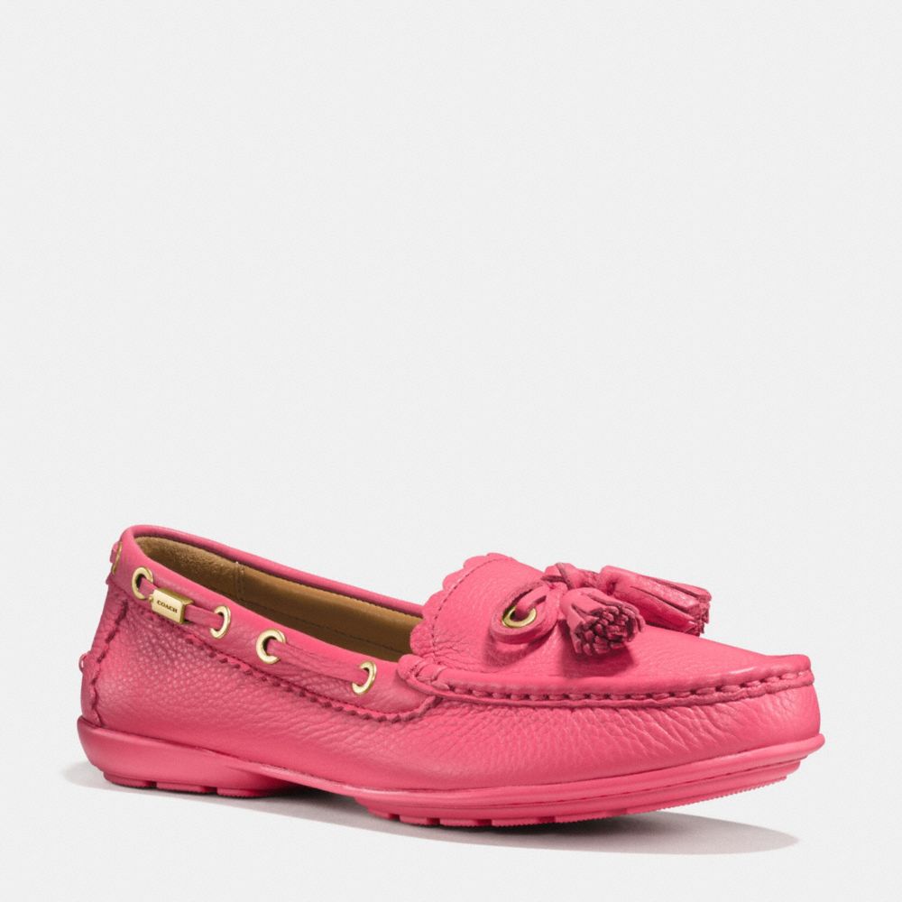 COACH TASSEL LOAFER - q9098 - STRAWBERRY