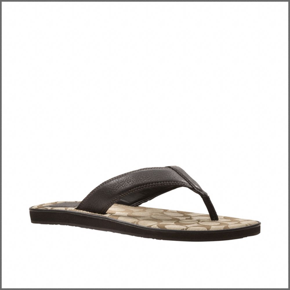 COACH Q909 Mak Signature Flip Flop 