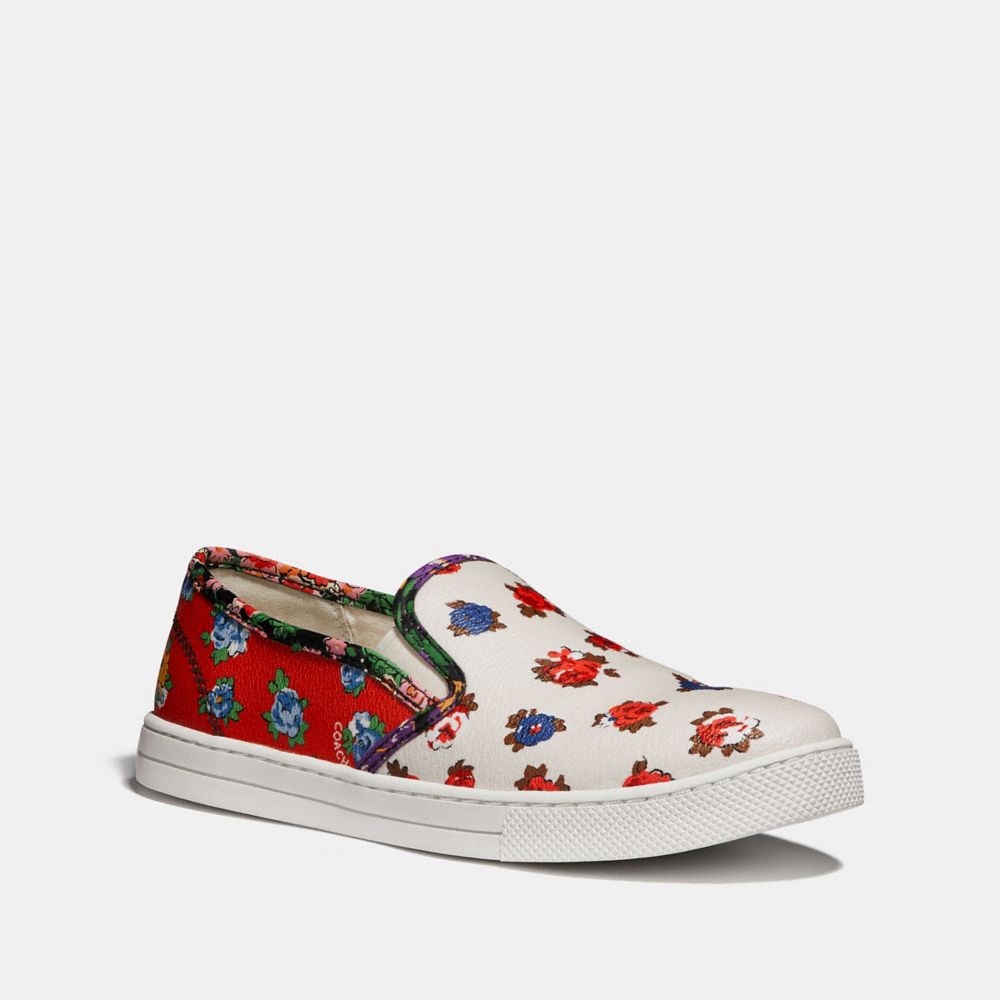 COACH Q9100 Parkside Slip On RED BLUE MULTI/RED