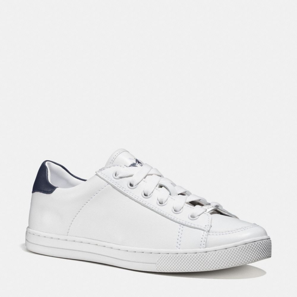 COACH Q9101 Porter Lo Top Sneaker WHITE/MIDNIGHT NAVY