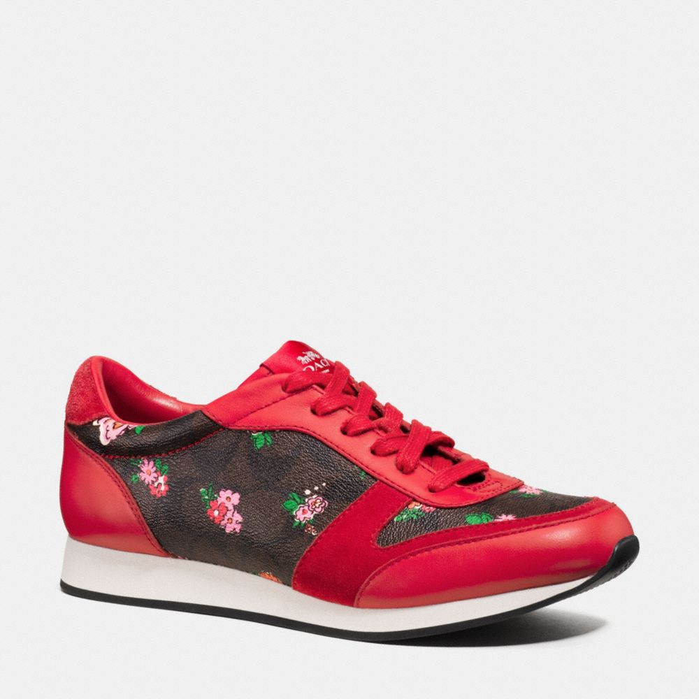 REBECCA SNEAKER - PINK/BRIGHT RED - COACH Q9102