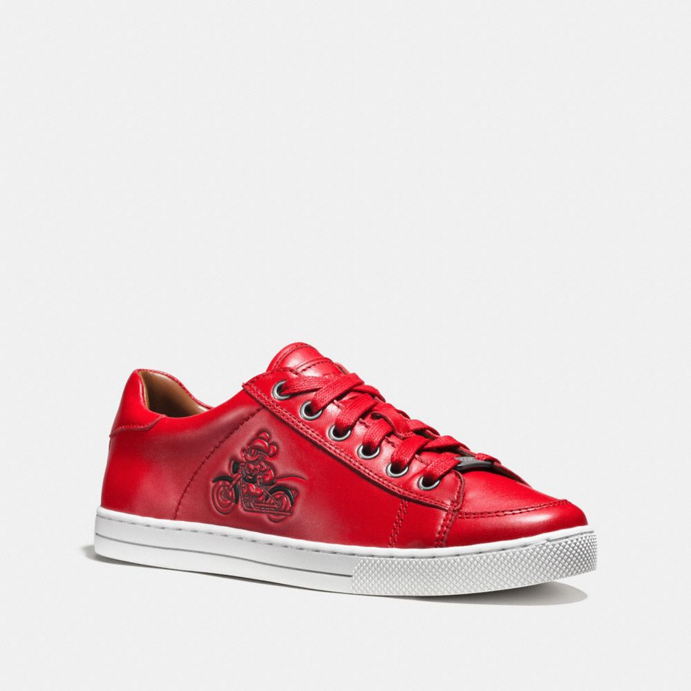 COACH PORTER LACE UP - BRIGHT RED - q9146