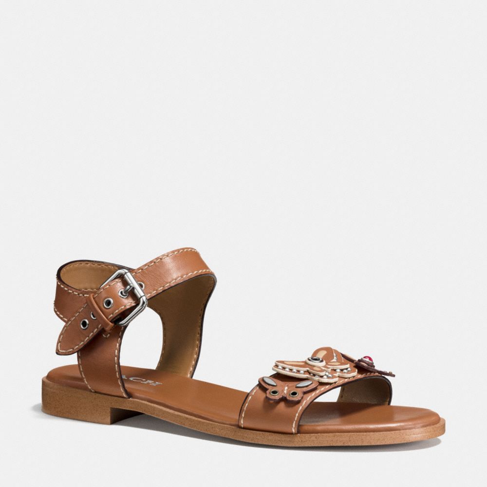 COACH q9147 ABBY SANDAL SADDLE