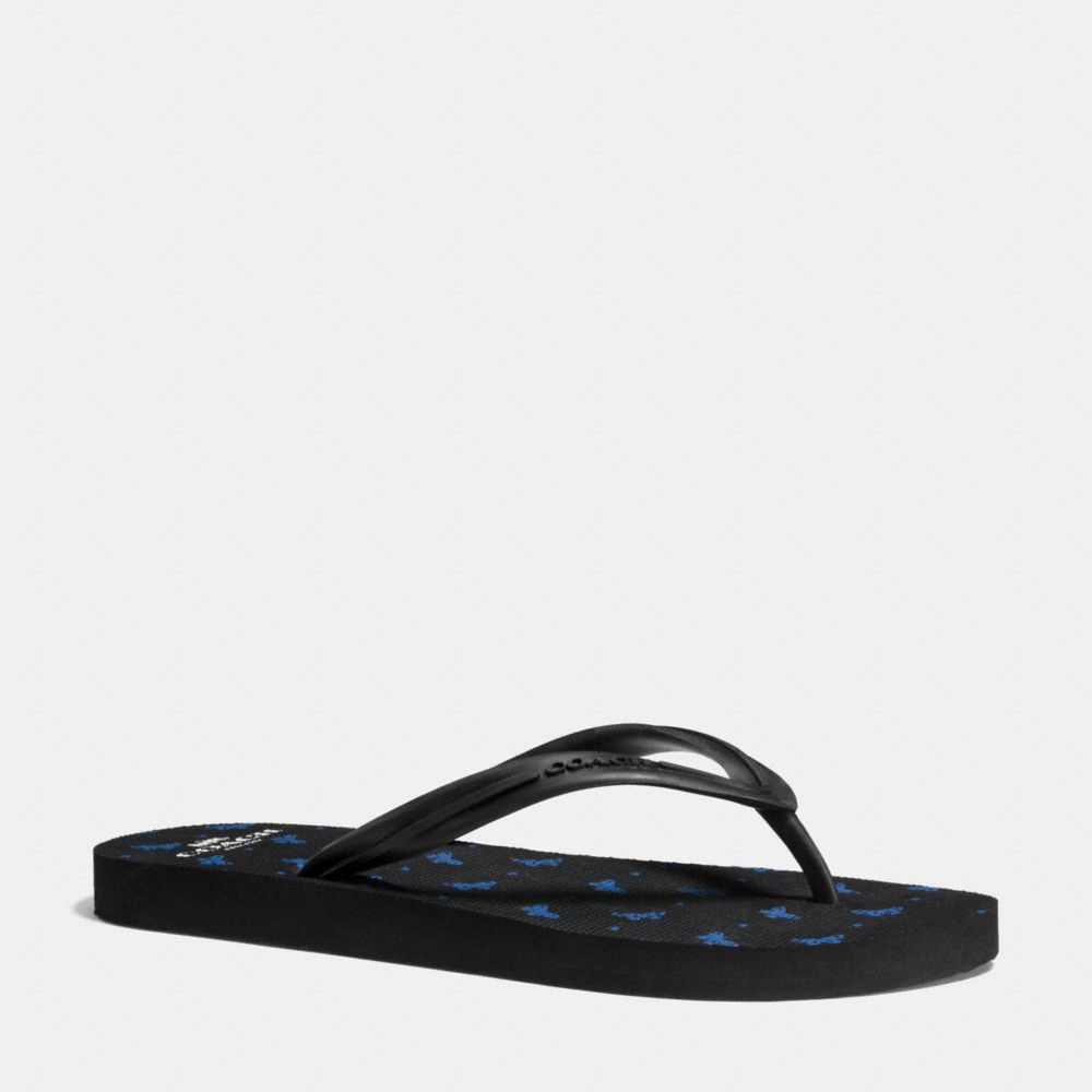 CLEO FLIP FLOP - BLACK LAPIS - COACH Q9149