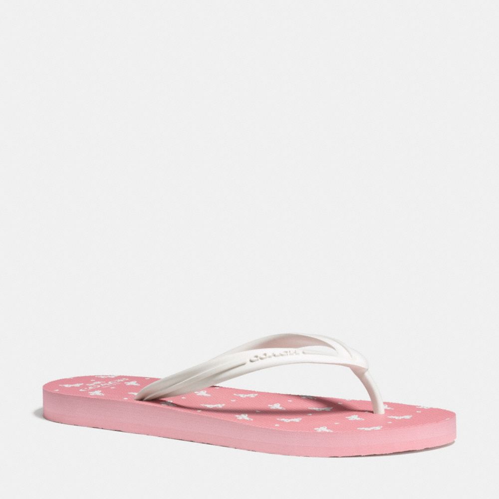 COACH q9149 CLEO FLIP FLOP BLUSH/CHALK