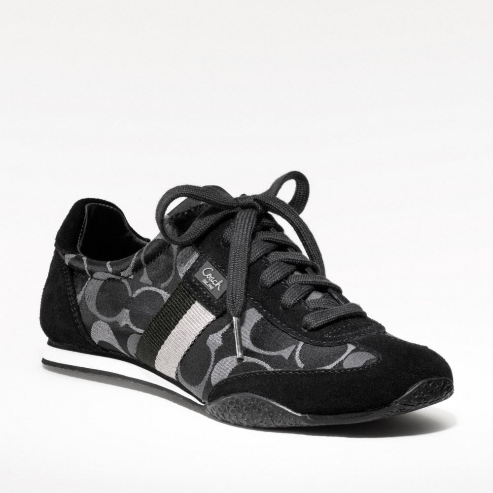 COACH Q986 KINSLEY SNEAKER BLACK-GREY-MTI/BLACK