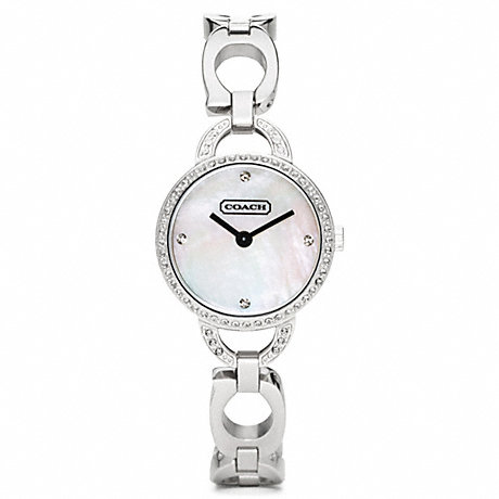 COACH W1019 NEW JEWELRY CRYSTAL STAINLESS STEEL BRACELET ONE-COLOR