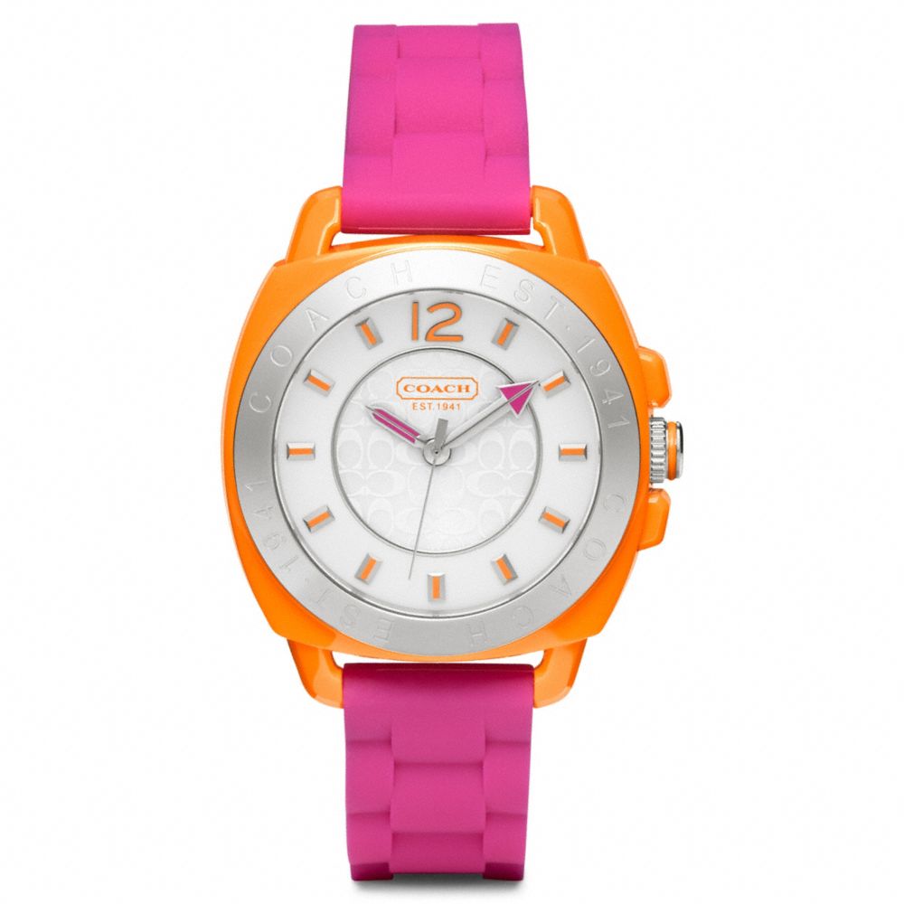 COACH BOYFRIEND RUBBER COLORBLOCK STRAP - ONE COLOR - W1051