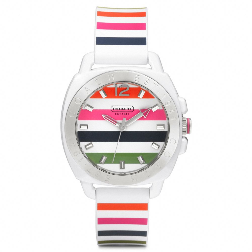 COACH BOYFRIEND RUBBER STRAP WATCH -  - w1053