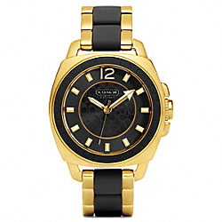 COACH W1055 Boyfriend Mixed Media Bracelet Watch 