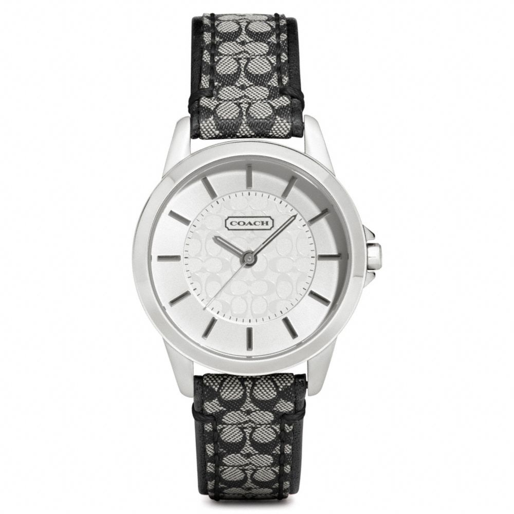 COACH CLASSIC SIGNATURE STRAP WATCH COACH W1058