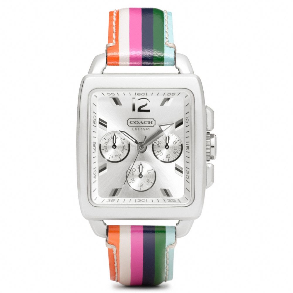 COACH BOYFRIEND SQUARE STAINLESS STEEL STRAP WATCH - ONE COLOR - W1061