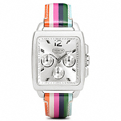 COACH BOYFRIEND SQUARE LEGACY STAINLESS STEEL STRAP - ONE COLOR - W1061