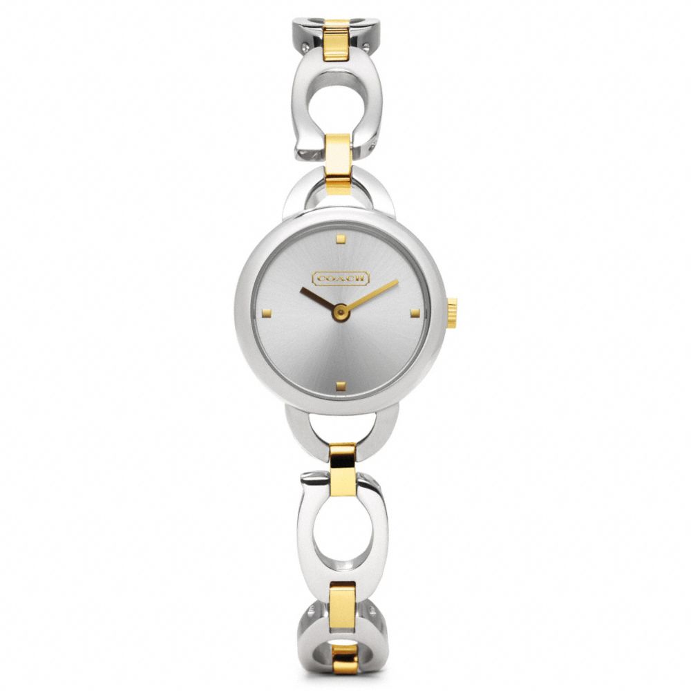 COACH W1083 Kristin Two-tone Bracelet Watch 