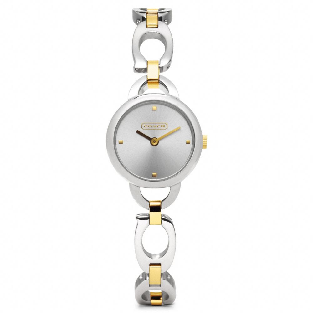 KRISTIN TWO-TONE BRACELET WATCH COACH W1083