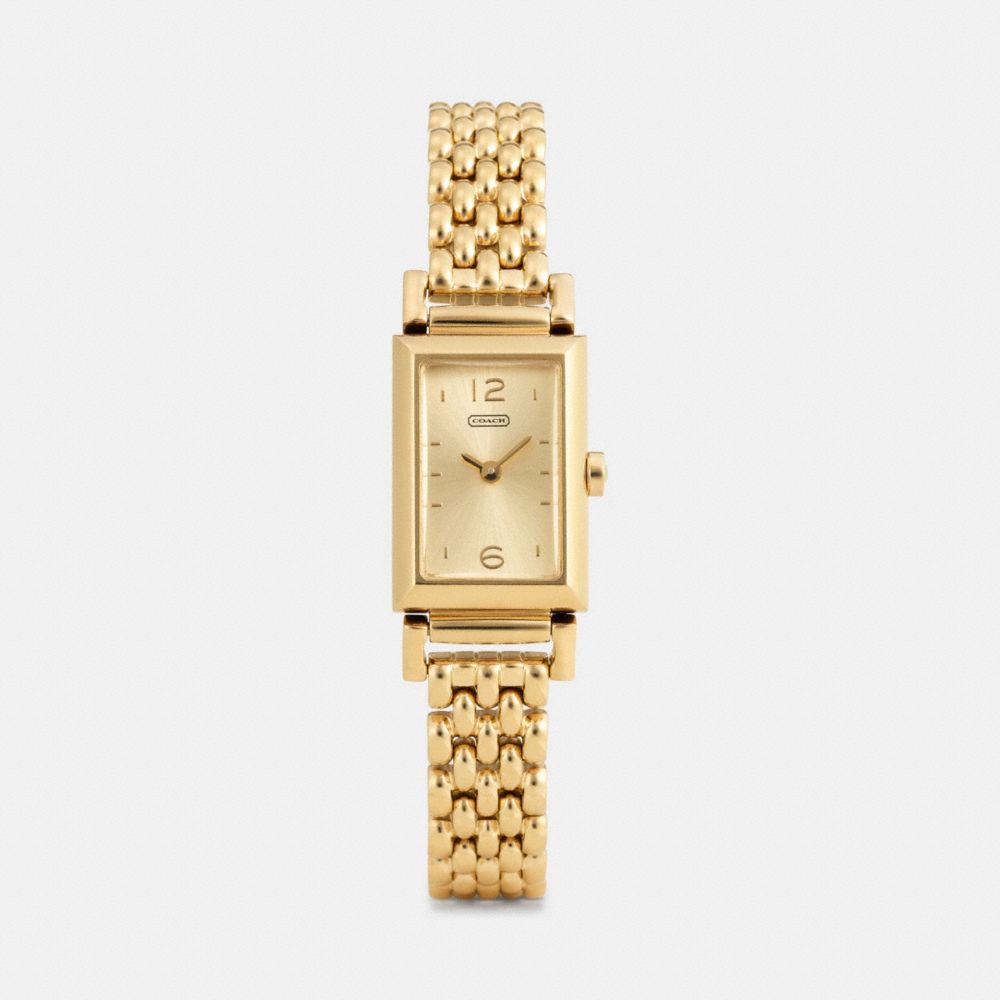 COACH MADISON GOLD PLATED BRACELET WATCH - ONE COLOR - W1095