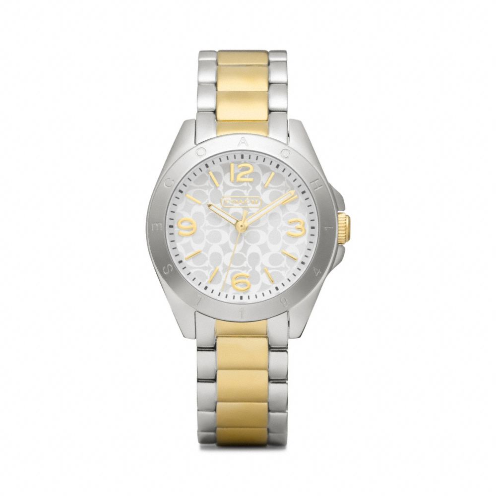 COACH W1103 Tristen Two-tone Bracelet Watch 