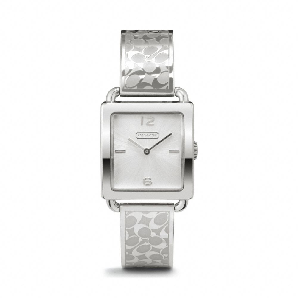 COACH LEGACY STAINLESS STEEL BANGLE WATCH - ONE COLOR - W1147