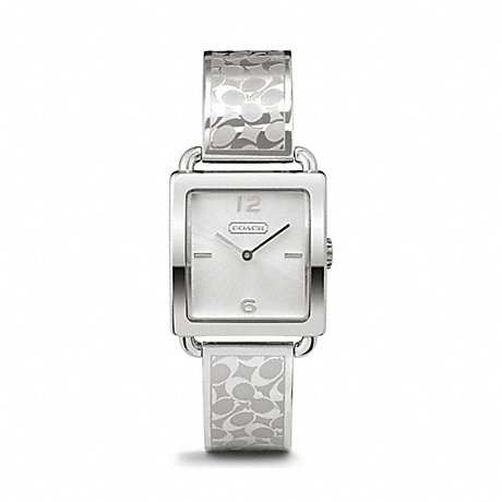 COACH W1147 LEGACY STAINLESS STEEL BANGLE WATCH ONE-COLOR