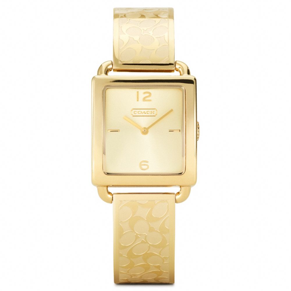 COACH W1148 Legacy Gold Plated Bangle Watch 