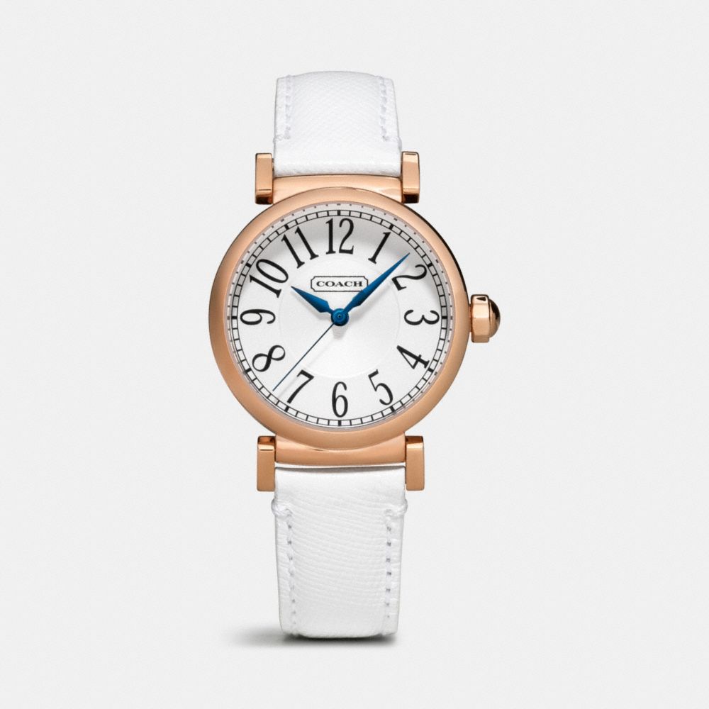 COACH W1162 Madison Rosegold Strap Bracelet Watch WHITE