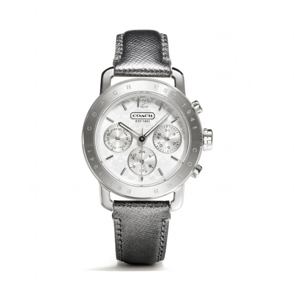 COACH W1189 Legacy Sport Stainless Steel Strap SILVER