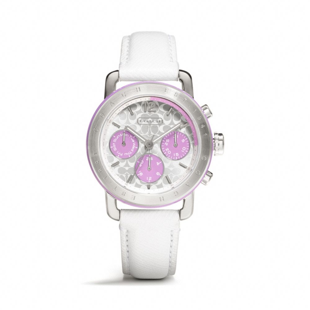 SPORT STAINLESS STEEL STRAP WATCH - WHITE - COACH W1189